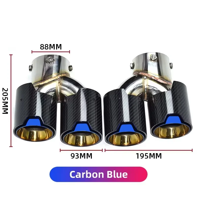 【2026 Hot Selling】DEX Car Exhaust Tip for  M240i/M340i/M440i 3/4 Series Dual Tip 304 Stainless Steel & Carbon Fiber Muffler E
