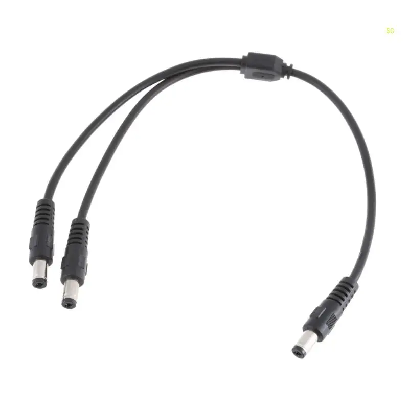 DC5.5x2.1mmSplitter Power Cable, 18AWG Male to Double Male Multipurpose DC5521 Dropshipping