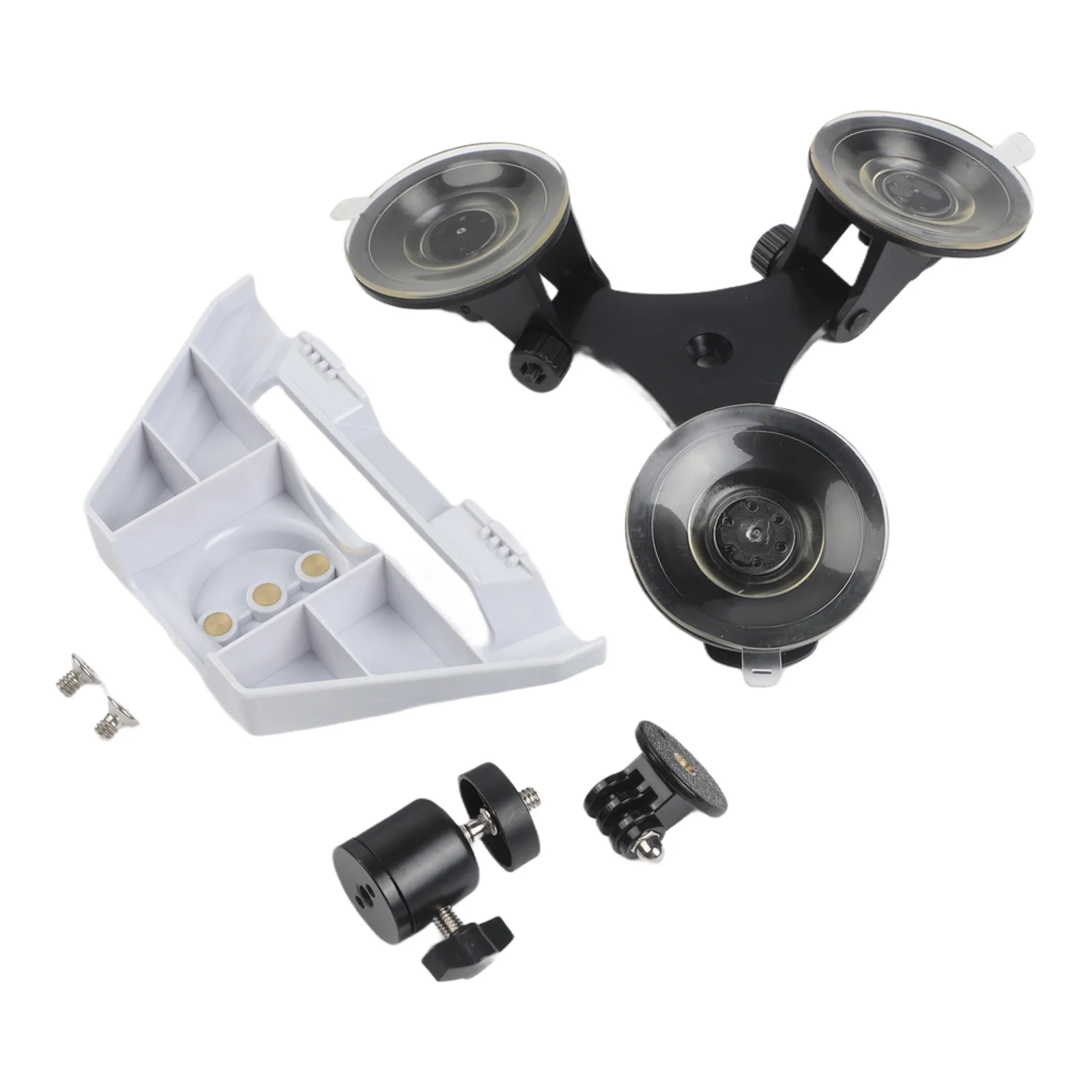 Roof Mount White Suction Cup ABS Construction Plastic And Metal Compact Design Tool-free Installation For Travel For Motorhome