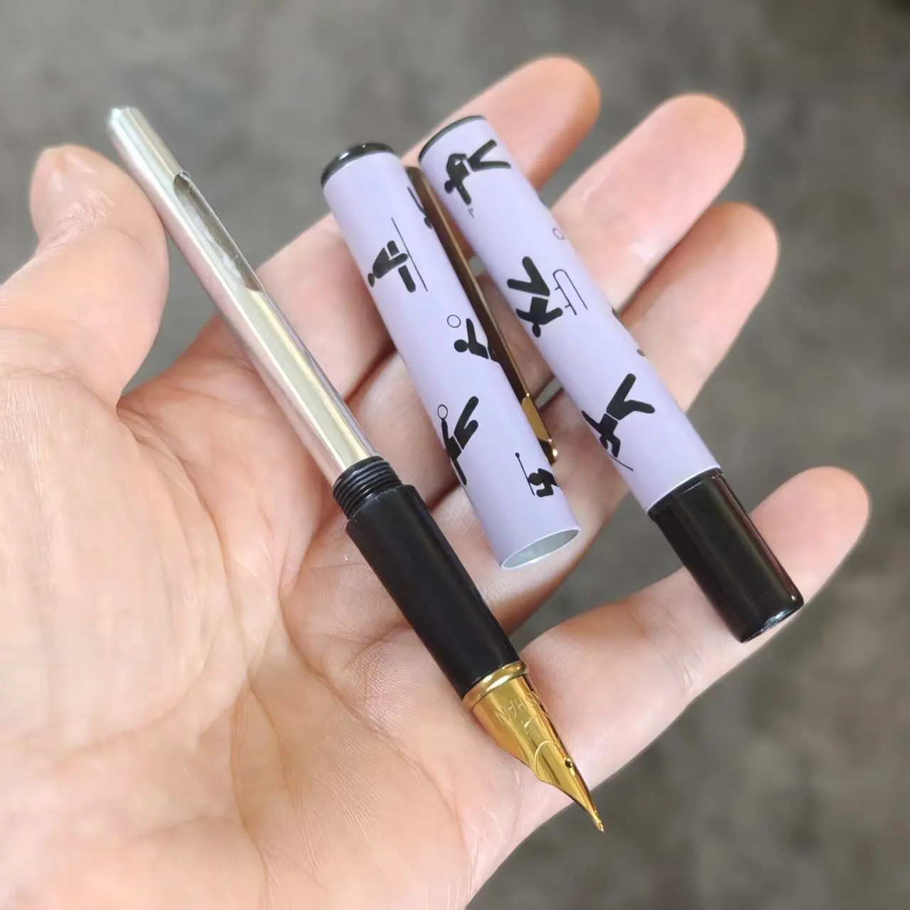 3PENS New and Old Vintage Eternal JINXING Fountain Pen Fine Nib Student Writing Stationery Collectible 1990 Production