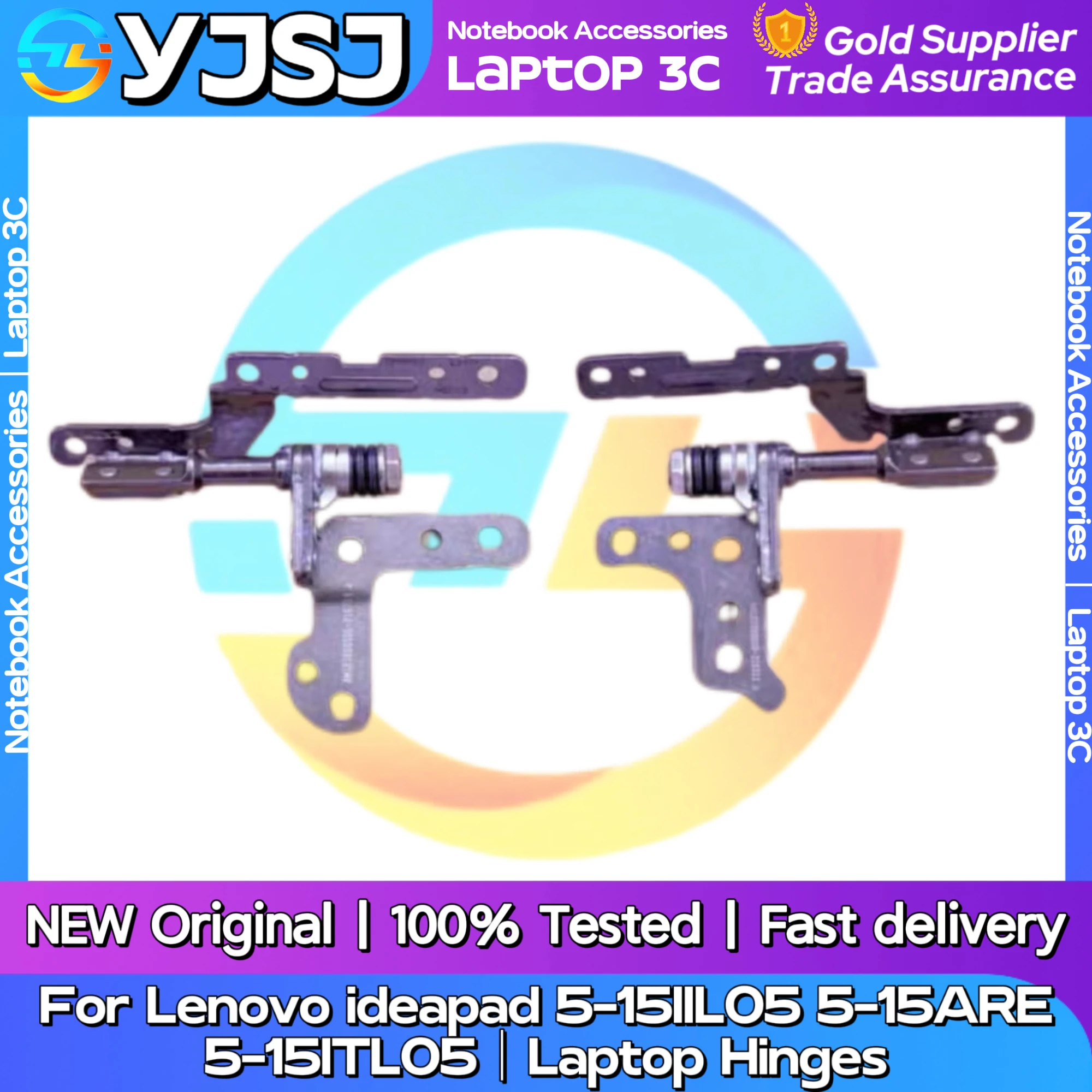 

New Original Laptop Notebook Hinges For Lenovo ideapad 5-15IIL05 5-15ARE 5-15ITL05 built-in left and right Hinges LCD shaft