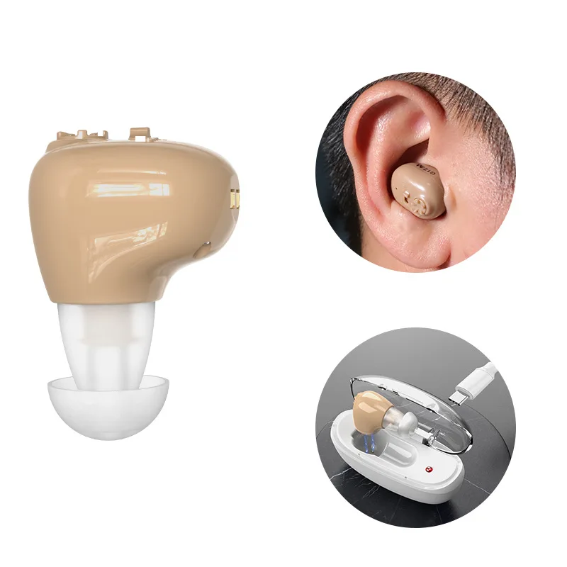 2024 NEW Hearing Aids Rechargeable Digital Hearing Aid For Deafness Elderly High Power Sound Amplifier with Noise Cancelling