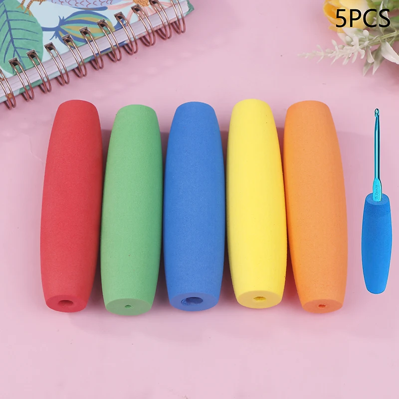 5PCS Ergonomic Crochet Handle Set Comfortable Handle For Crochet Hooks Multi-size Crochet Hook Accessories For 2mm-8mm Hooks