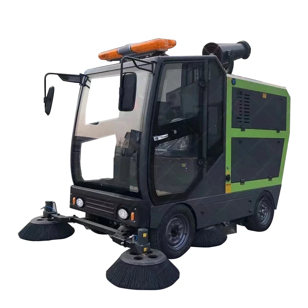 Large spray and storage scrubber, outdoor public places, large area cleaning, road hygiene maintenance,with air conditioning