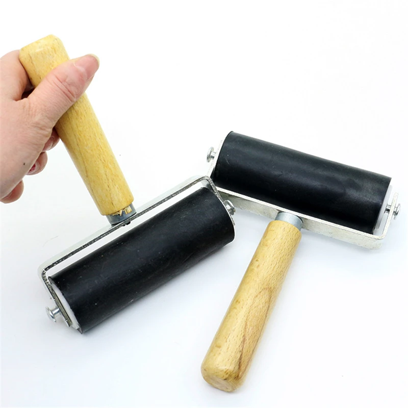 

Professional Rubber Roller Ink Painting Printmaking Roller Art Craft Projects Ink Stamping Tool Paint Roller