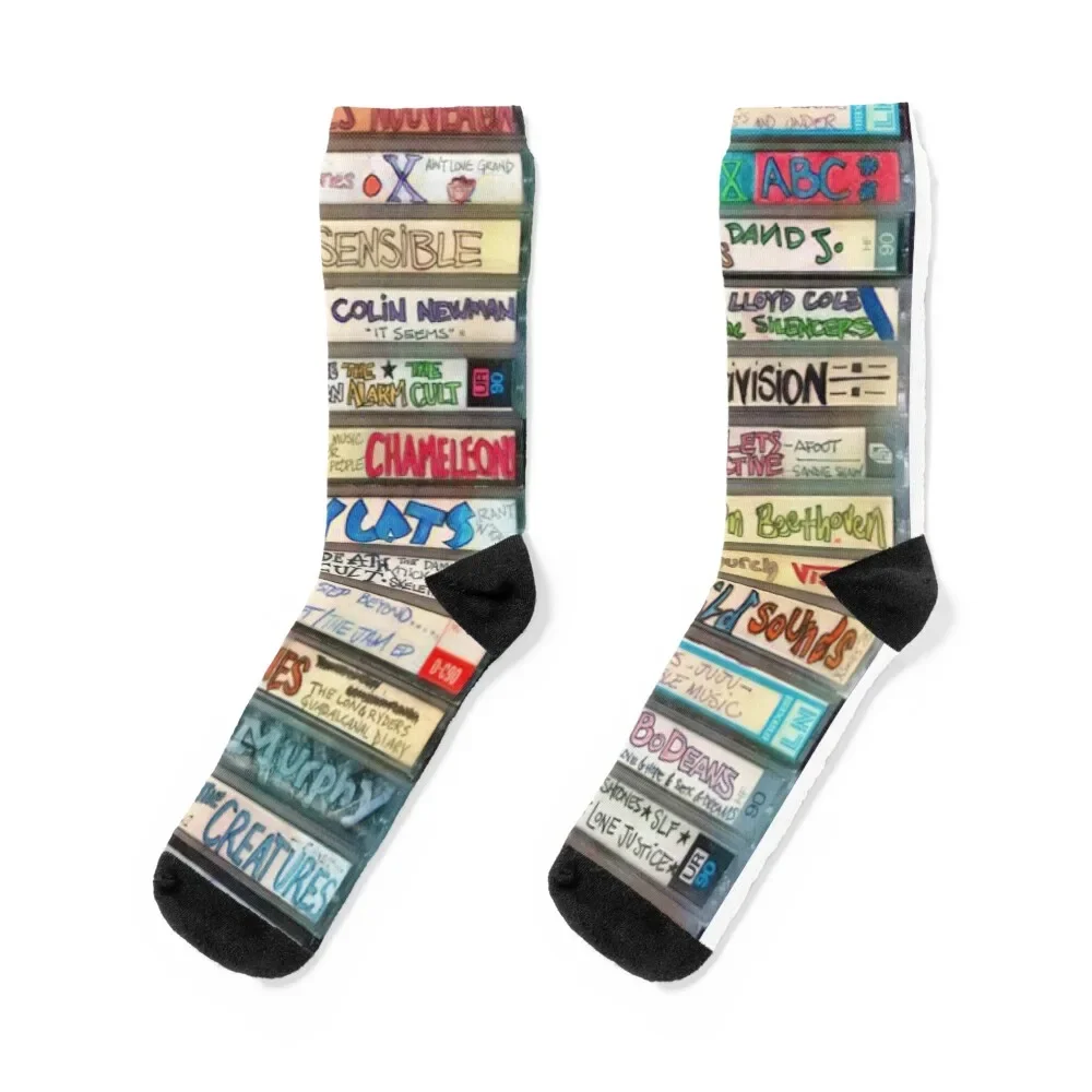 

80s Mix Tapes Socks sheer christmass gift sports stockings Wholesale Socks For Man Women's