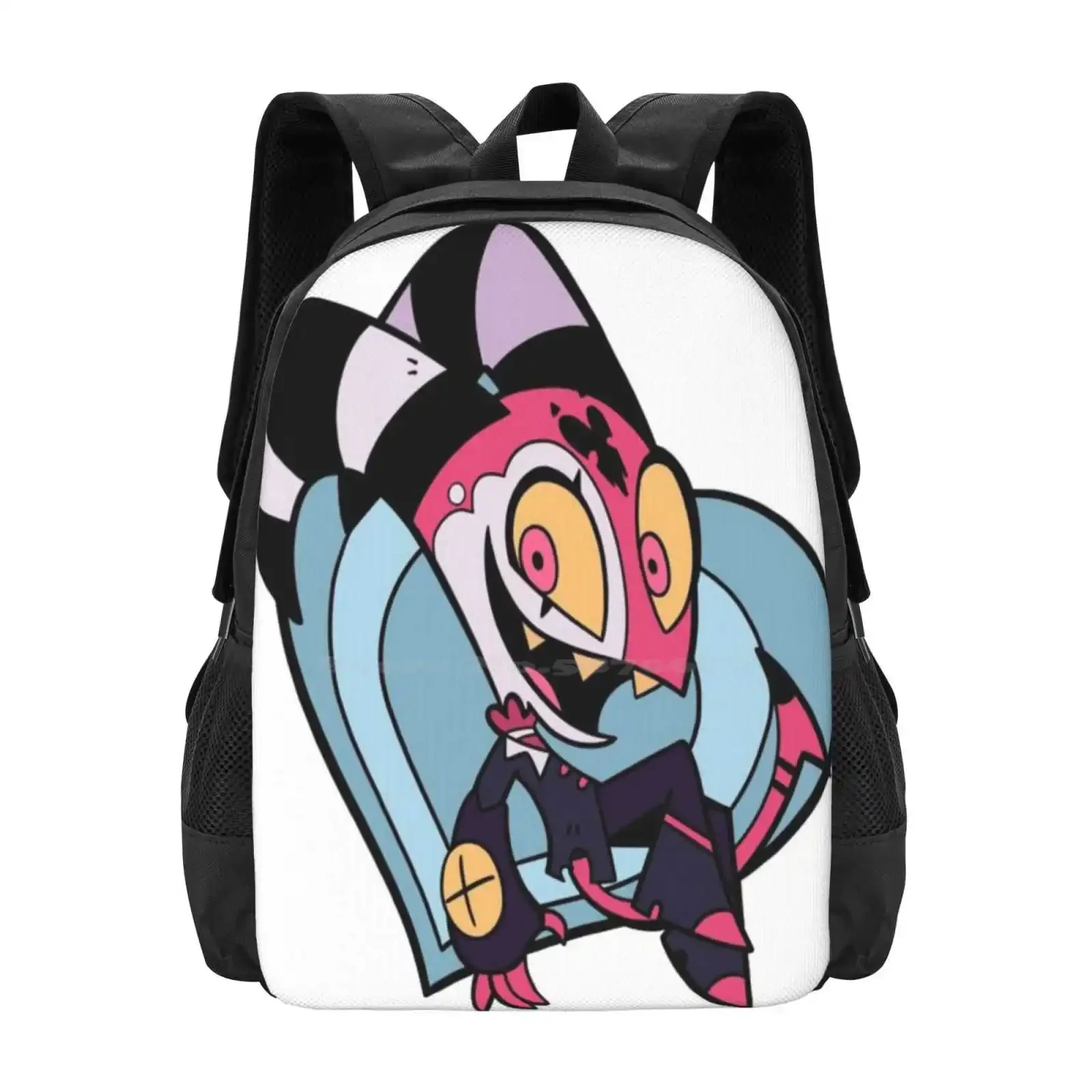 

Blitzo Heart - Helluva Boss Hot Sale Schoolbag Backpack Fashion Bags Vivziepop Imp Moxie Hellhound Angel Dust Nifty Demon Pig