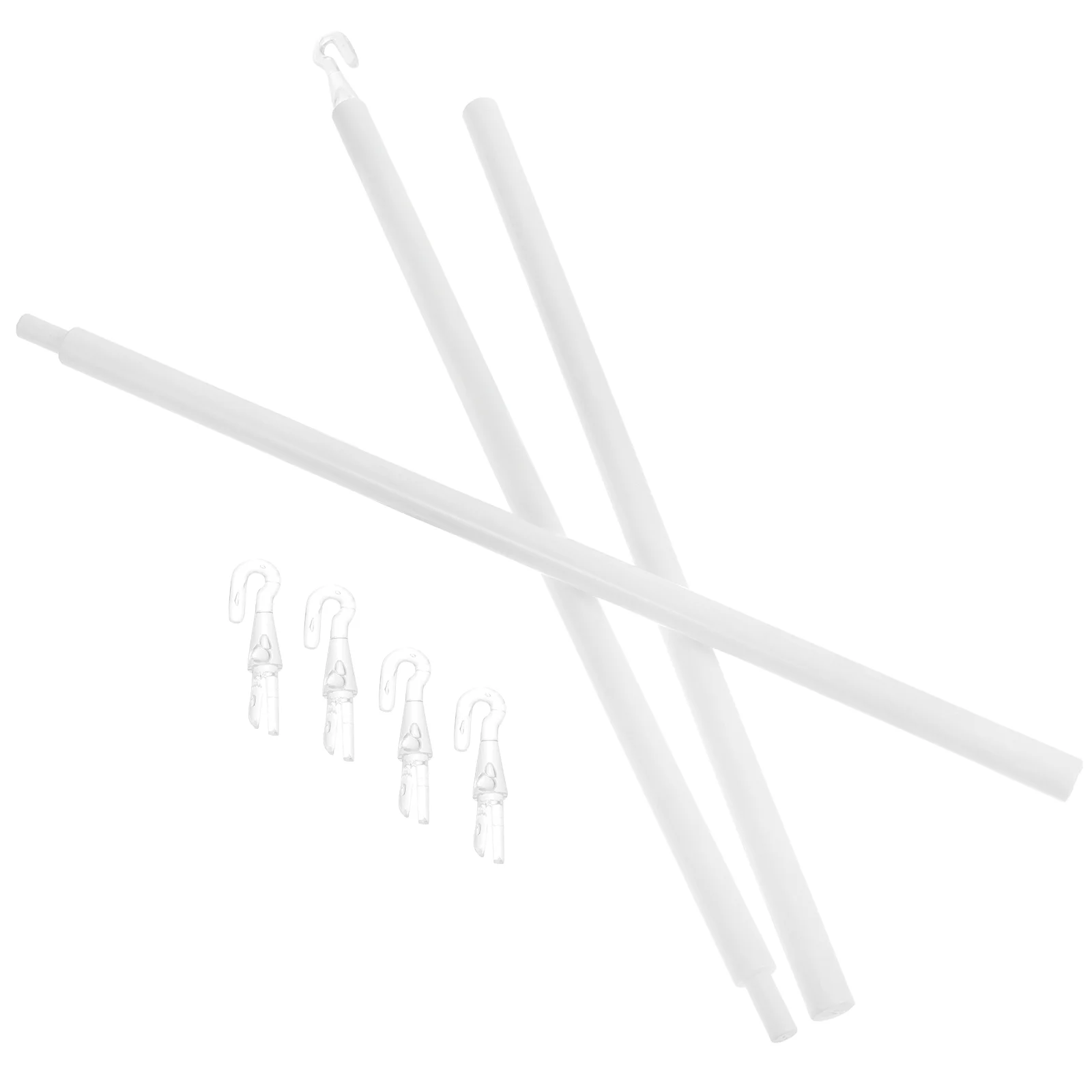 

Window Blinds Hanger Holder Venetian Rod Drapery Pull Suite Plastic for Tilt White Vertical Office