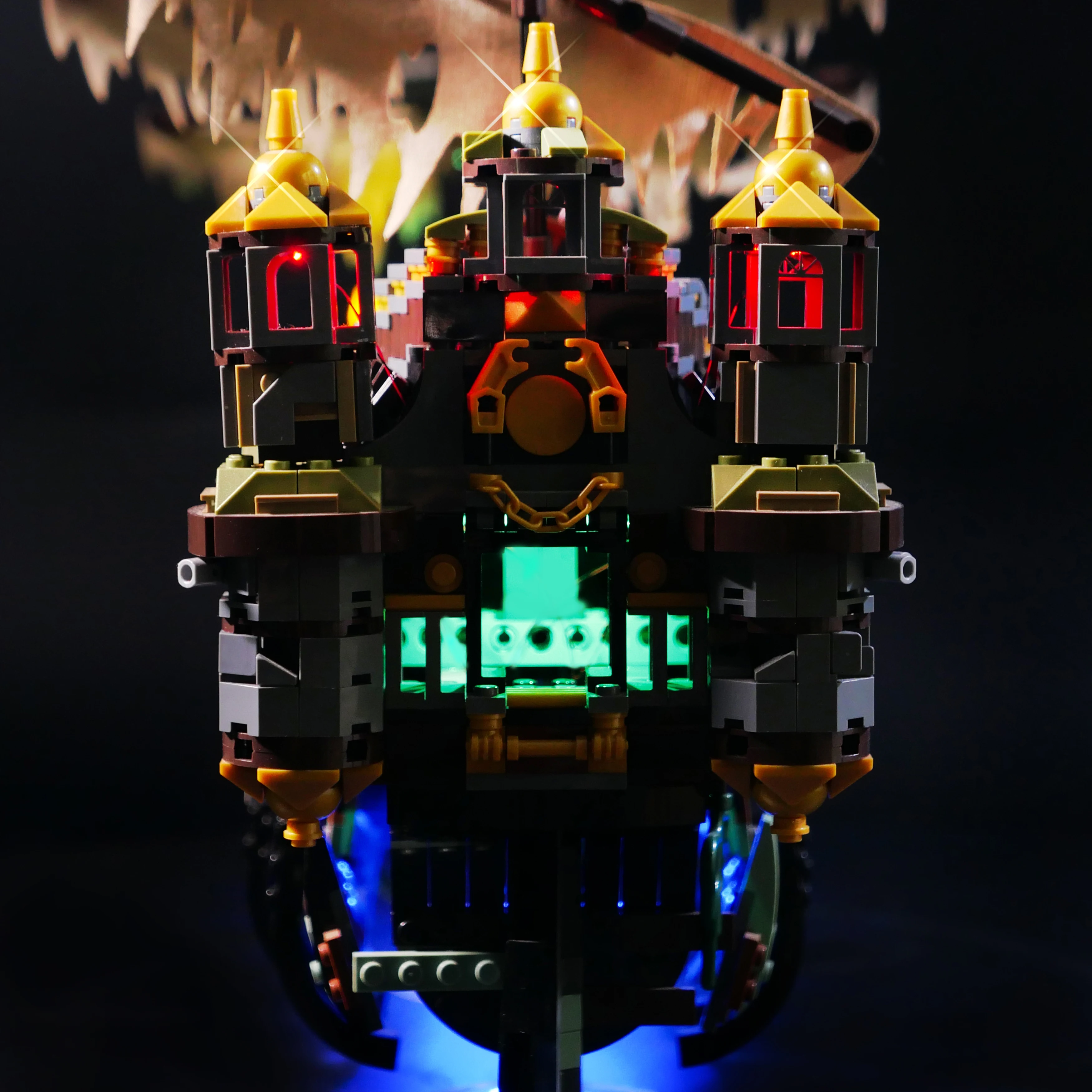 DIY組み立て式ブロックLEDライトキット、71042海賊船難破船ゴーストベッセルモデル照明アクセサリー、クリエイティブなディスプレイとギフトに最適