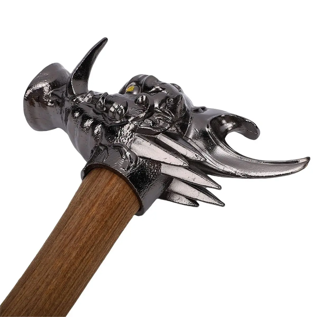 Wild Boar Hammer High Stainless Steel Nail Hammer with Wooden Handle for Camping and DIY