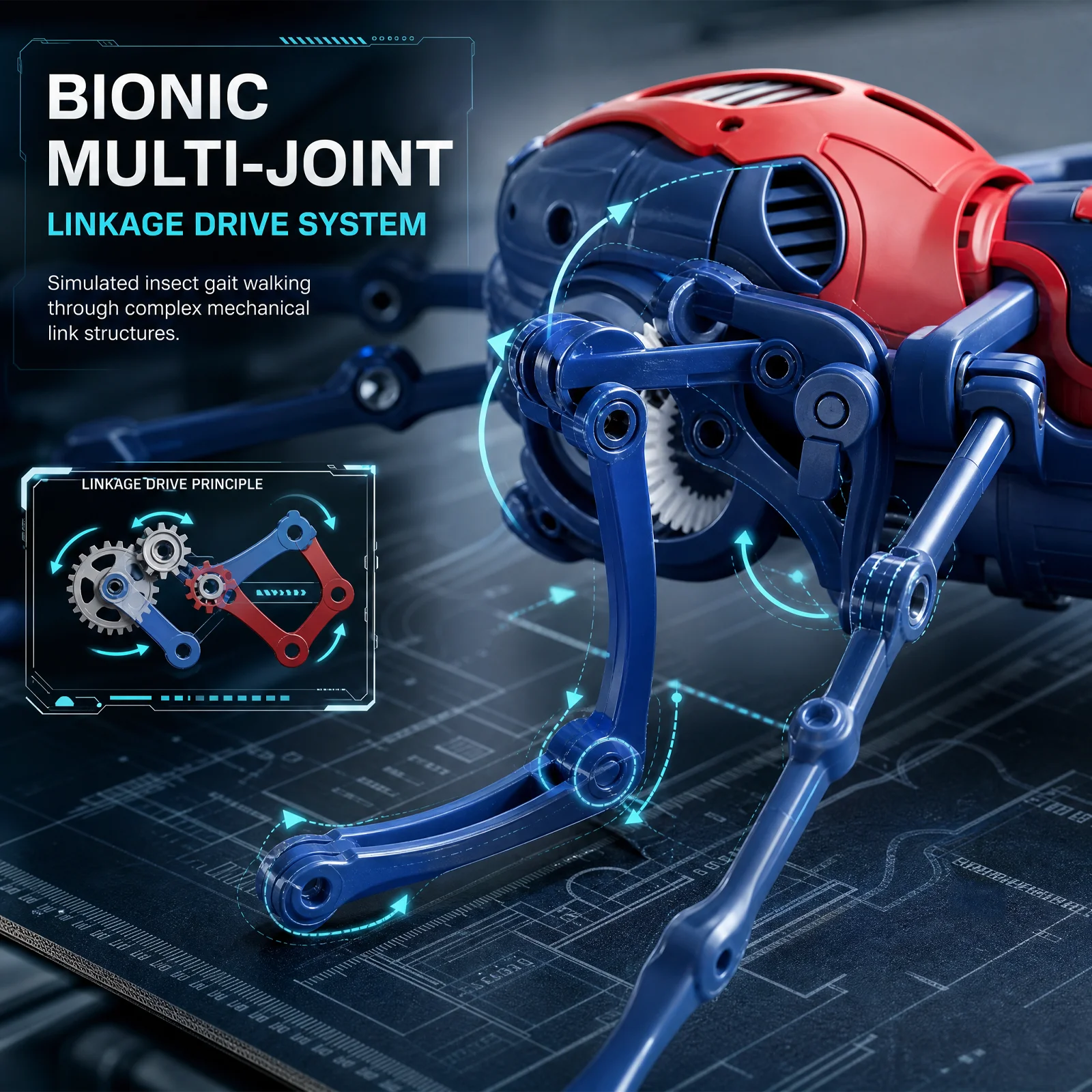 360° Flip Bionic Mechanical Spider Toy Realistic Crawling Prank Robot Spider ABS Shock‑proof Kids Halloween Party Trick Gift