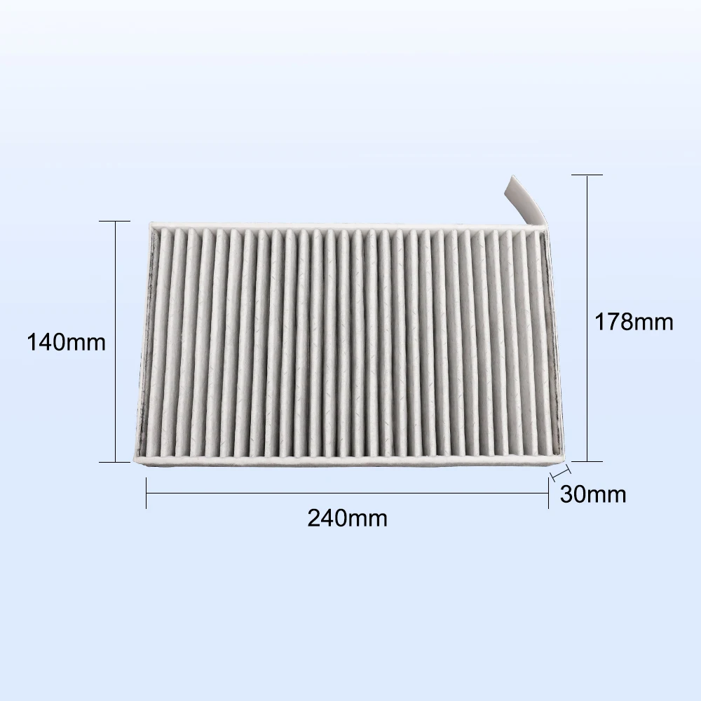 For Tesla Car Air Filter Air Conditioner Cabin Filter with Activated Carbon Replacement  for Tesla Model 3 Model Y 2 Pack