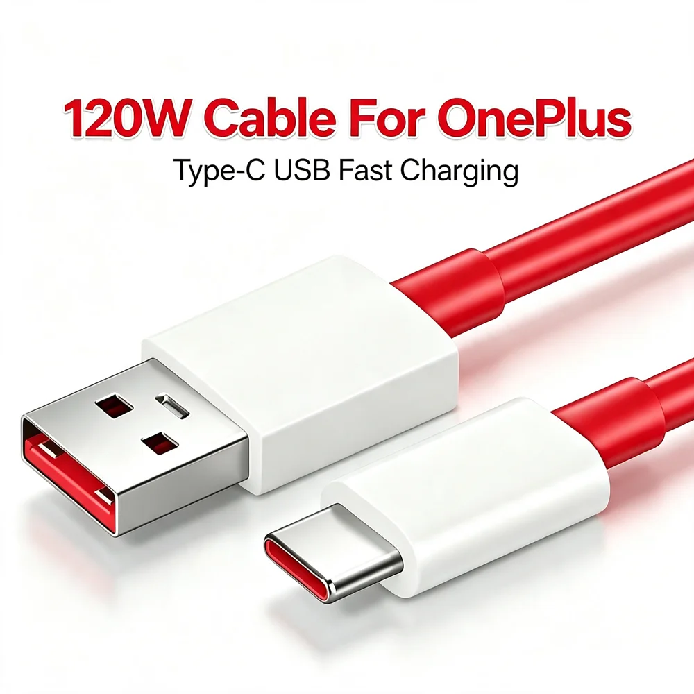 120W Type C USB Super Fast Charging Cable For OnePlus 8 9 10 Pro 11 11R 12 13 13T 13R 15 Nord 2T 3 4 5 6 CE 2 3 4 Lite N200 N300