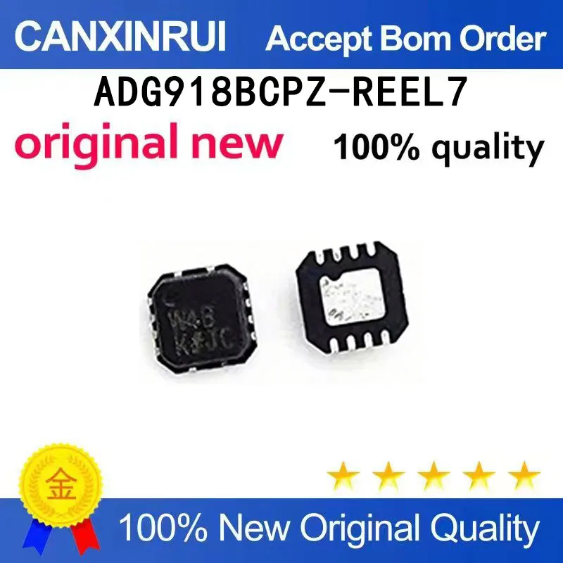 

(5-100 PCS) Brand new original ADG918BCPZ-REEL7 silk screen W4B spot chip IC