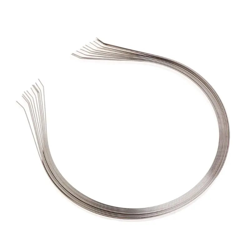 2： 10pcs/lot Silver for Head Band Alloy Hairwear Hair Bands Blank Base Setting for Women Wedding Jewelry Making Components