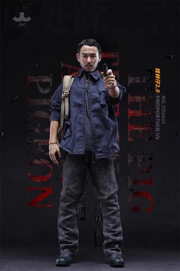 JXK TD2401 1/6 Soldier Asian Celebrity Ruan Jingtian Full Set 12'' Action Figure Model Toy In Stock