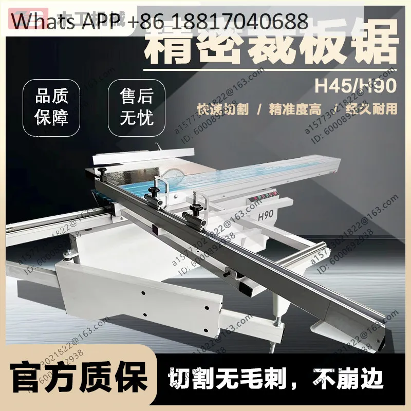 Round bar guide 45/90 degree precision woodworking push table saw, solid wood patchwork/cutting saw