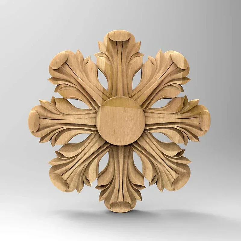 9pcs 3D File Floral Wood Carved STL Model for CNC Router 3D Printer Artcam Aspire Wall Door Furniture Decor Relief  Vector File