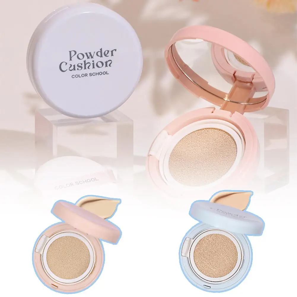 BB Cream Air Cushion Fuller Coverage Waterproof Long-lasting 2 Compact Colors Face Foundation Concealer Cushion Makeup N9X7