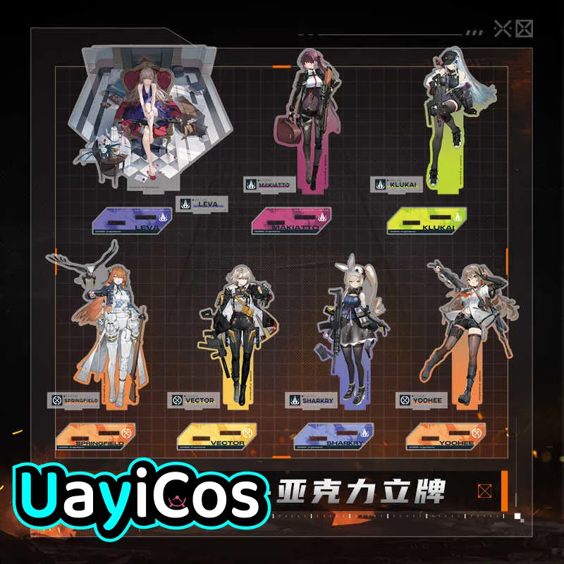 

Official GIRLS' Frontline 2:EX Exilium Leva Klukai Vector Acrylic Stand Desktop Ornaments Doll Accessories Anime Game Toy Kid