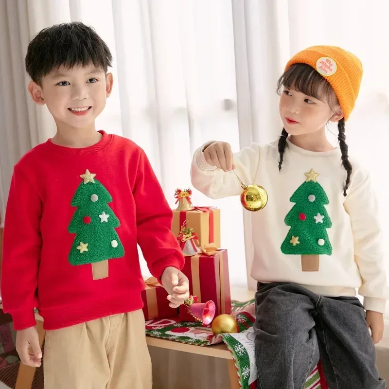 Outerwear Winter Pajamas Christmas Family Matching Outfits Adult Kid Baby Merry Xmas Fleece Tops & Tees Family New Year Clothes