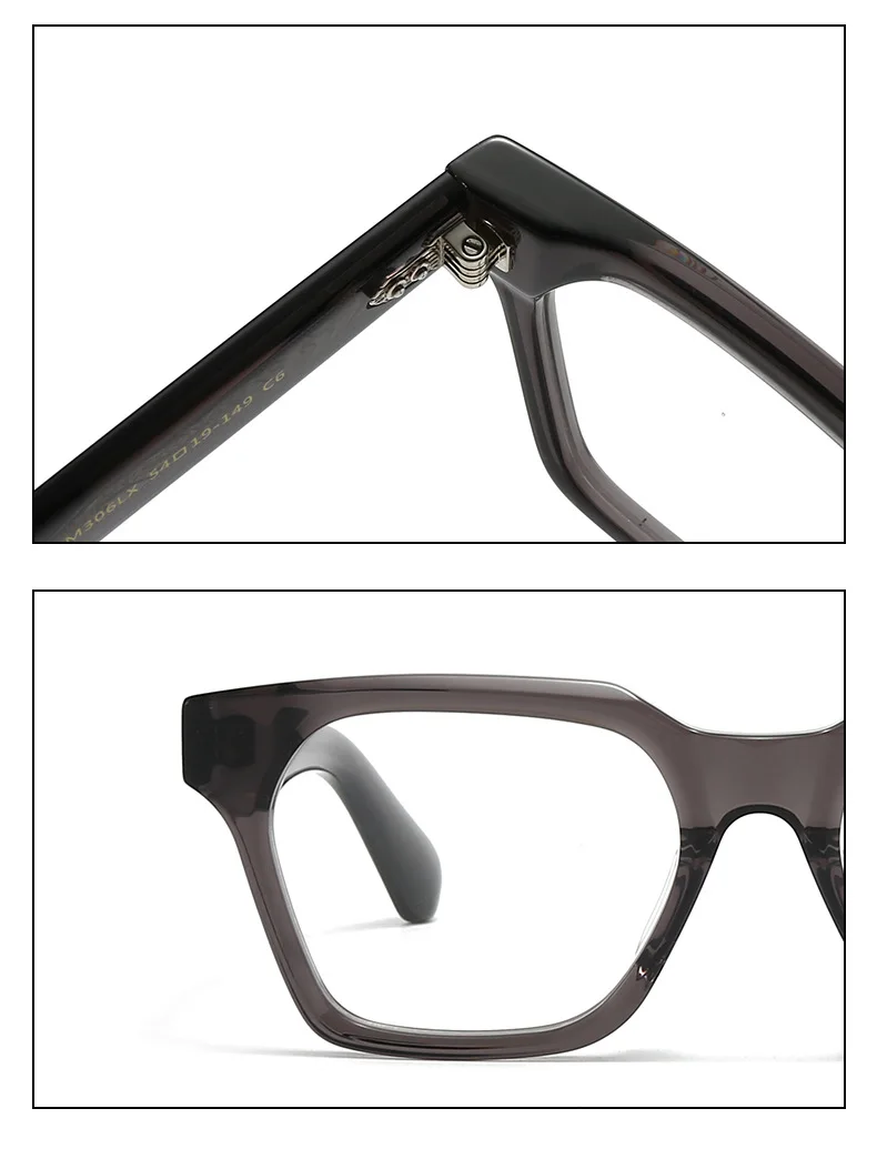 Black Mask Eyeglasses Detailing