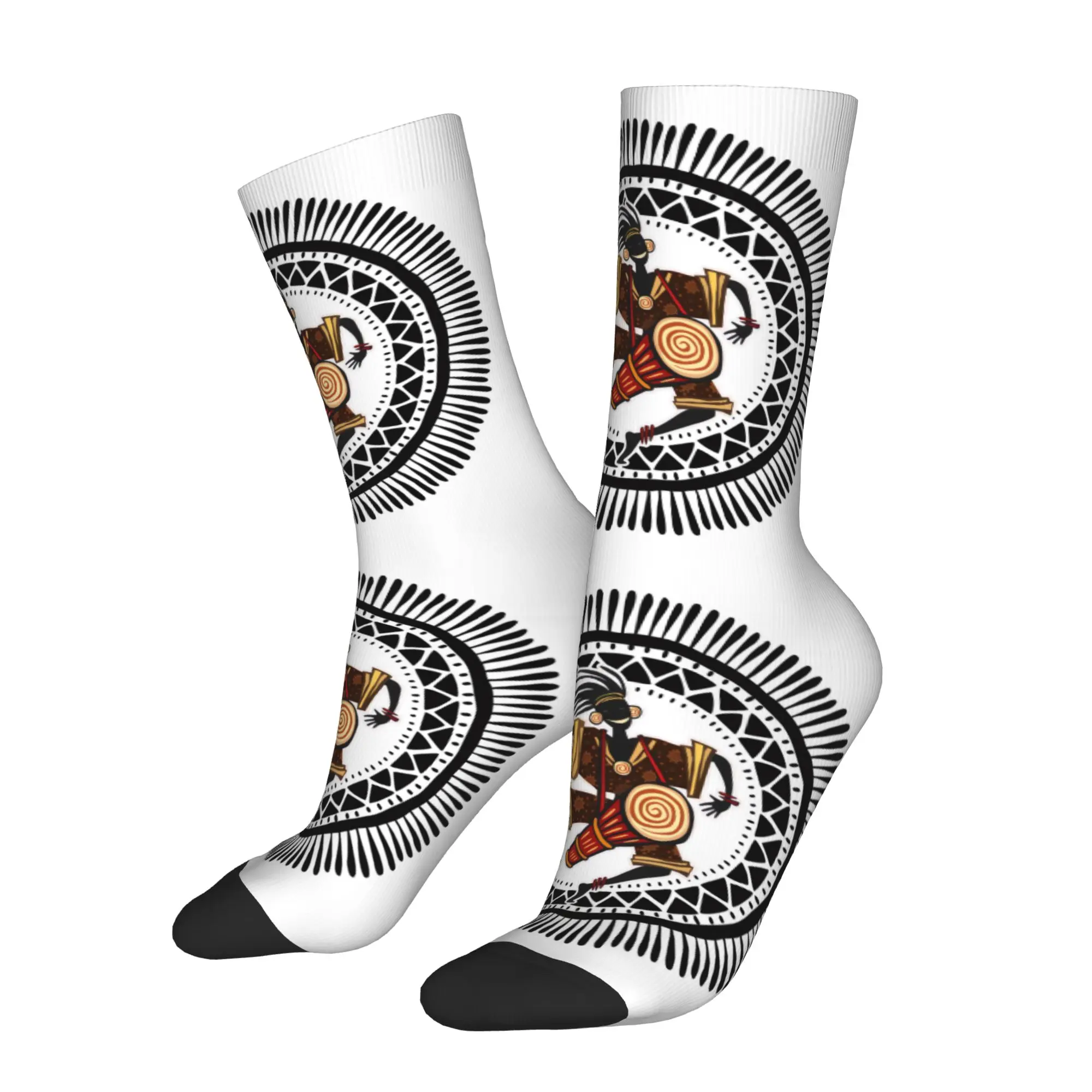 

Kokopelli Dance Happy Sock Printed Man Polyester Fashion Popular