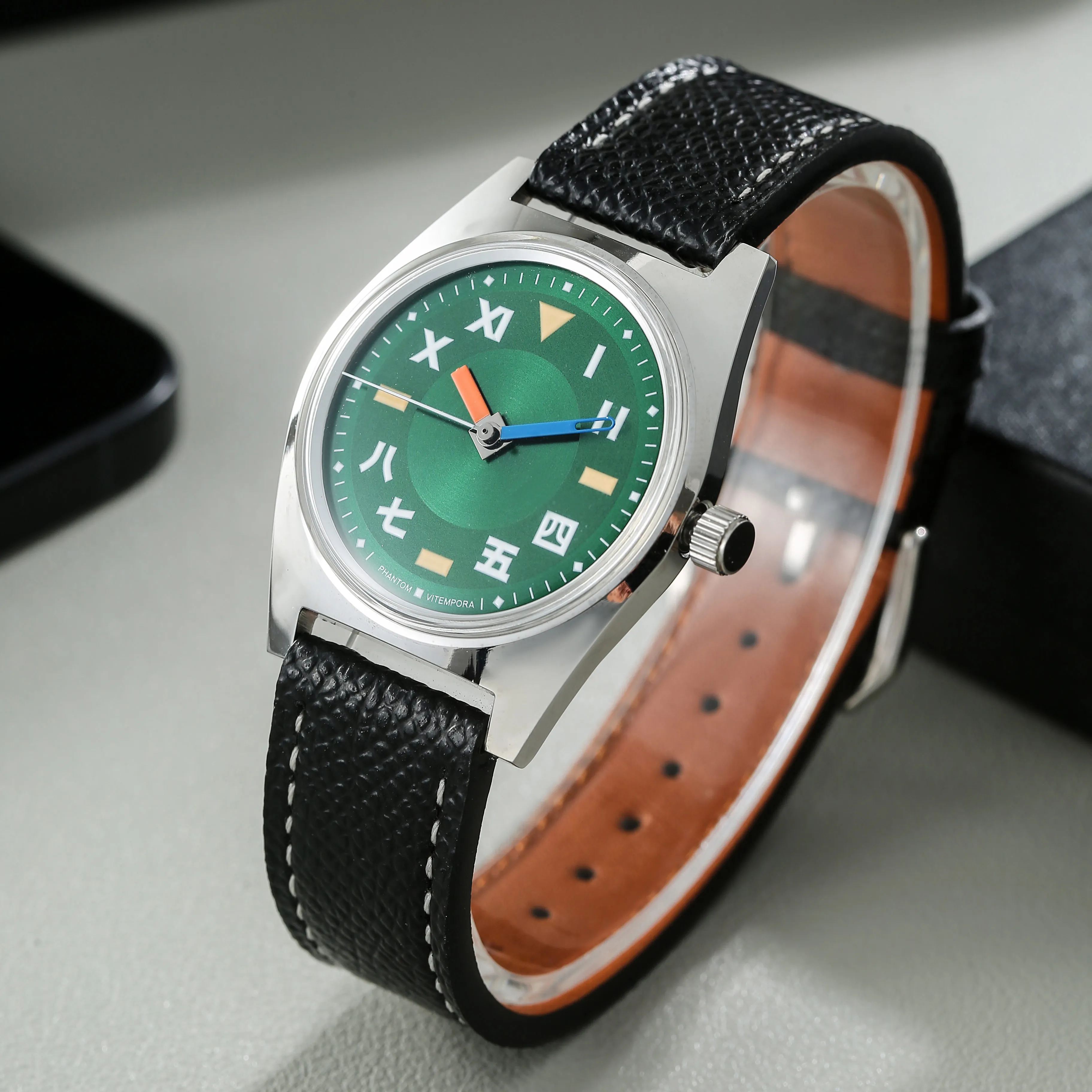 PHANTOM 7120 Hand-Wind Mechanical Watch Men 36mm Retro Business Timepiece Classic Simple Couple watch