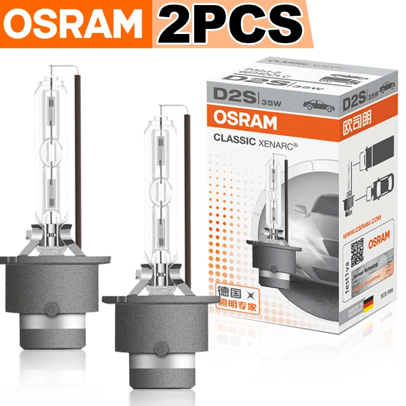 

OSRAM CLASSIC Xenon D1S D2S D3S D4S CLC Автомобильная HID Оригинальная фара 4200K Стандартный белый свет 66140 66240 66340 66440 Германия 2x