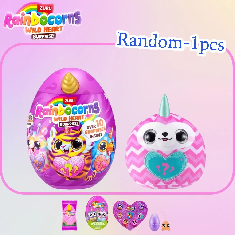 

ZURU Rainbocorns Wild Heart Surprise — загадочная мини-игрушка-сюрприз в виде яйца, плюшевая, с 10+ сюрпризами, для девочек, мальчиков и детей