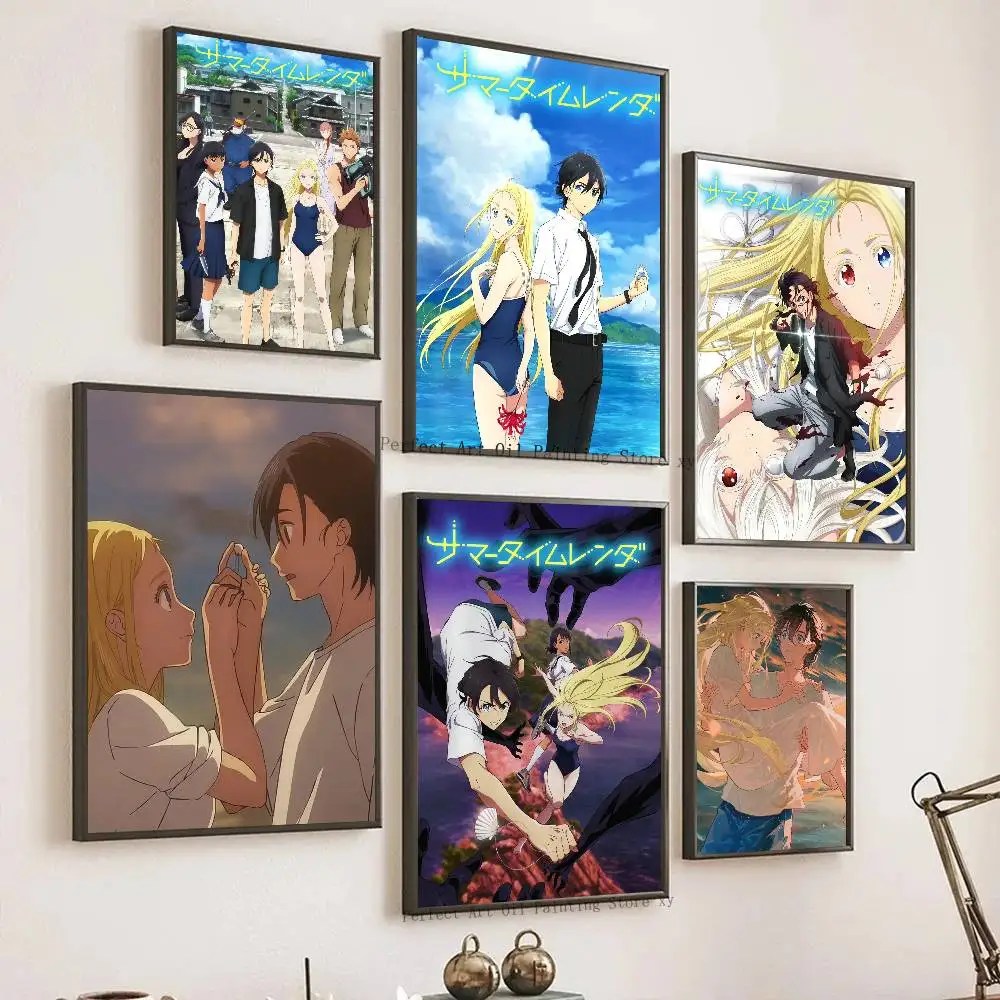 Summer Time Rendering Anime Posters Living Room Bar Cafe Quality Canvas Vintage Style Comics Painting Art Home Wall Decor Pictur
