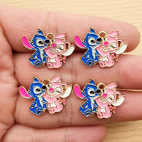 10pcs Cartoon Anime Charm for Jewelry Making Enamel Necklace Earring Bracelet Pendant Diy Accessories Alloy Metal Gold Plated