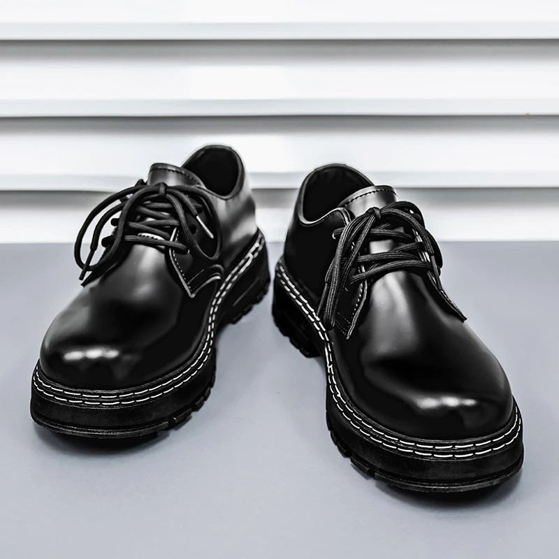 

2025 new style, trendy, versatile, fashionable, leather shoes, breathable, wear-resistant, comfortable