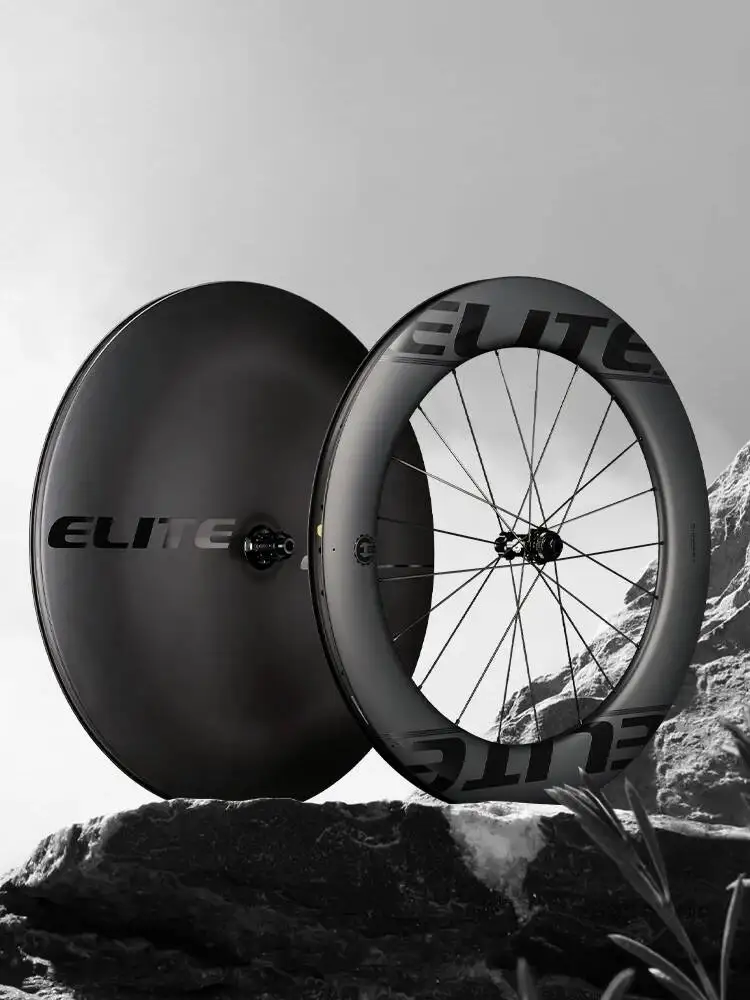 AliExpress ELITEWHEELS 700C Carbon Disc Wheel AERO Shape UD Matte Wide Wheels Clincher Tubular Tubuless Triathlon bike TT-Wing