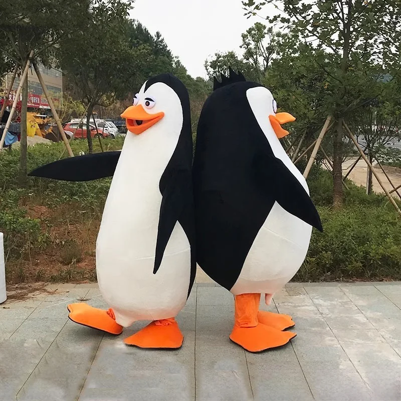 Pinguin-Cartoon-Charakter Maskottchen-Kostüm für Erwachsene Werbung Zeremonie Faschingskostüm Geburtstagsparty Tier Karneval Auftritts-Requisiten