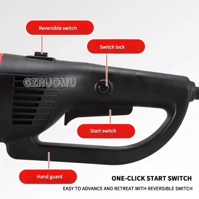 2300W Electric Hand-Held Pipe Threading Machine Portable Hinged Plate Tool for Household Galvanized Pipe Threading