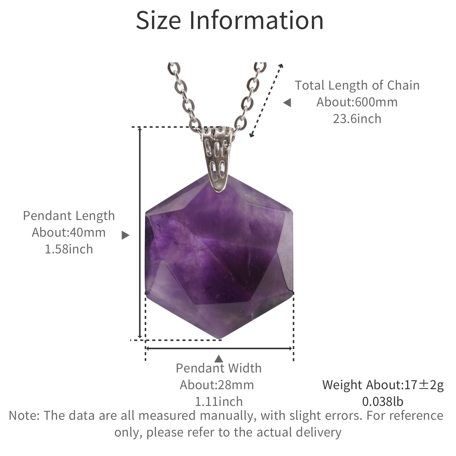 Natural Stone Crystal Quartzs Opal Reiki Chakra Six Pointed Star Charms Stainless Steel Chain Pendant Necklace Jewelry Gifts