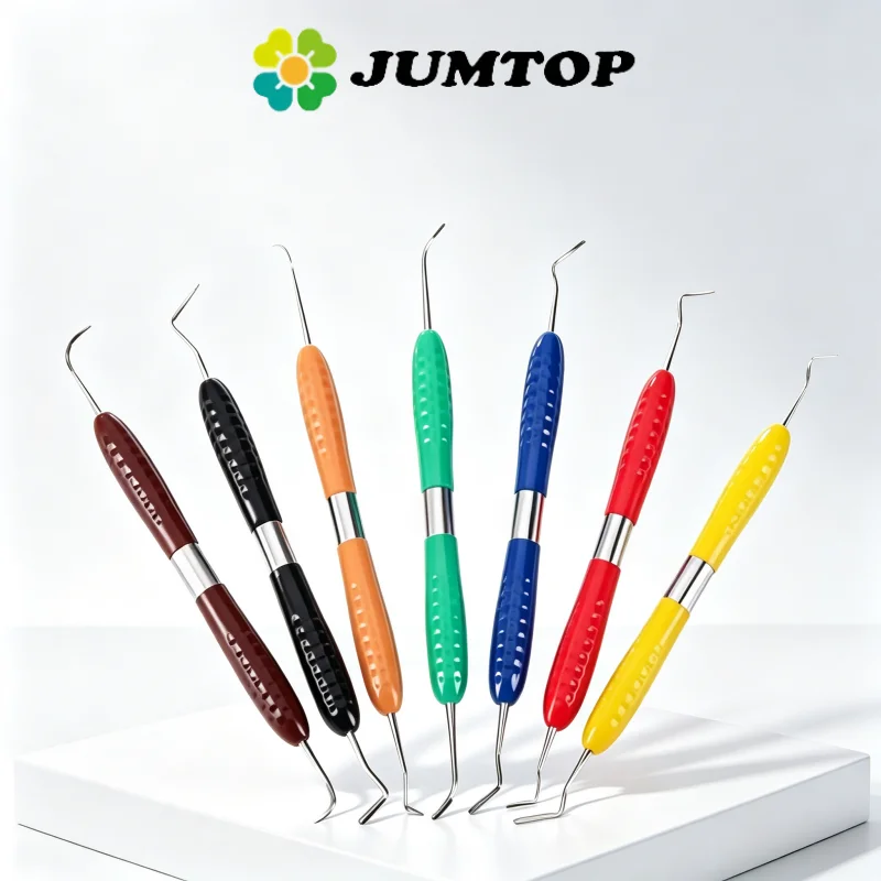 JUMTOP 7Pcs Dental Resin Filler Aesthetic Restoration Tools Double Head Resin Sculpture Knife