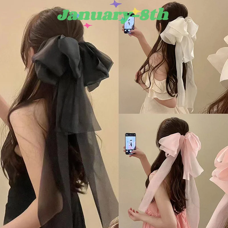 سوبر الجنية الشريط Bowknot مشبك شعر الأميرة الحلو الربيع كليب الراقية جو أغطية الرأس إكسسوارات الشعر #1