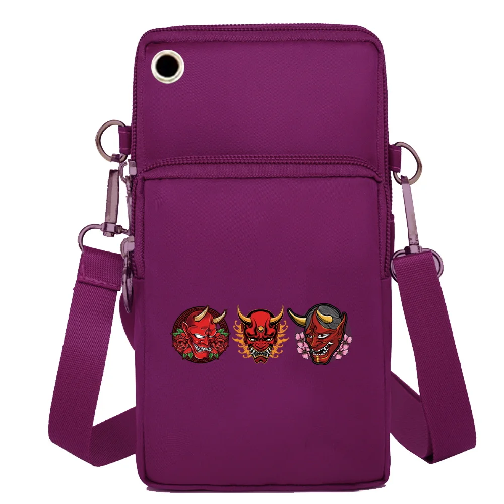Universal Mobile Phone Bag Sport Arm Running Coin Purse for Girls Shoulder Bag Monster Pattern for Samsung IPhone Phone Pouch