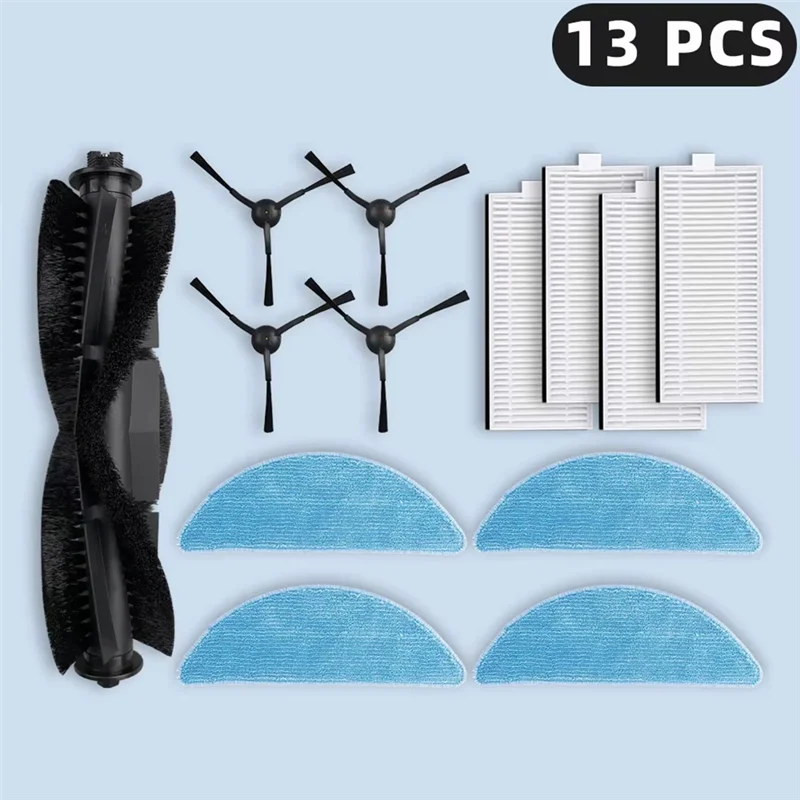 

Совместимость с запасными частями Lydsto R5/R5D, основная боковая щетка, фильтр Hepa, швабра, тканевый мешок для пыли, аксессуары, расходные материалы-B61B