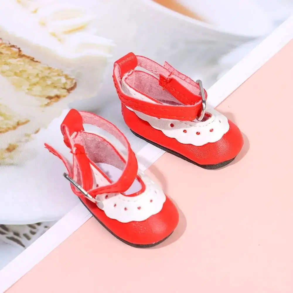 5cm Length 5cm Length Doll Shoes DIY Mini Bright Leather Shoes Plimsolls High Top 1/6 Scale Mini Sneakers BJD Doll Shoes