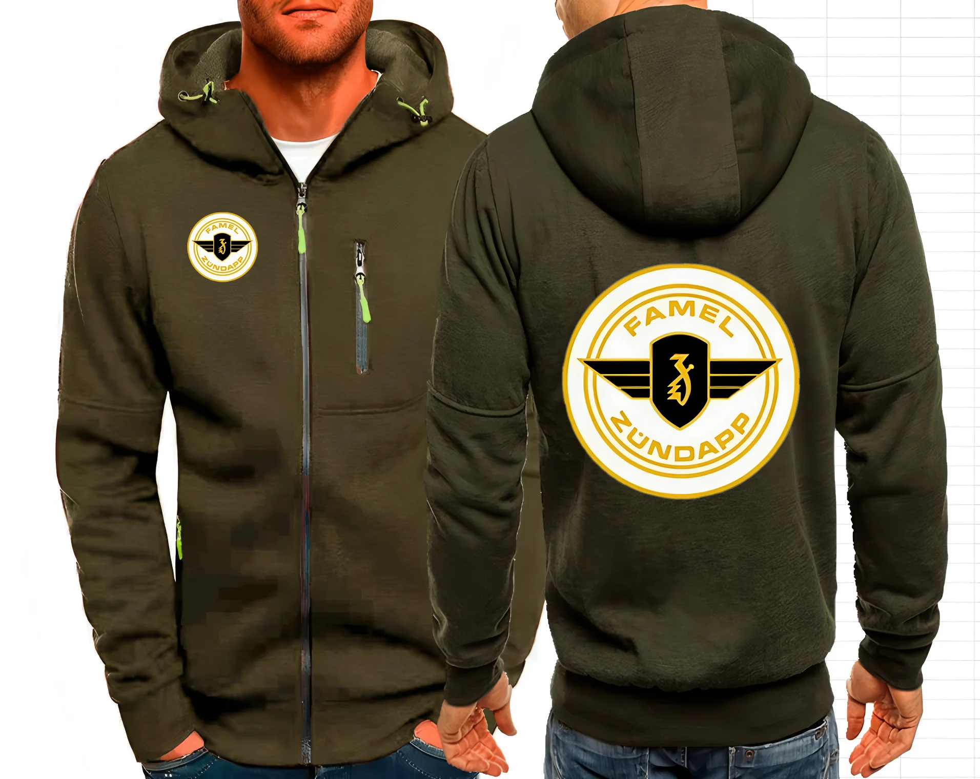 Limitado zündapp zundapp motocicleta 2025 novo sólido moto hoodies zip f1 hoodies jaqueta camisolas jaquetas casaco topos