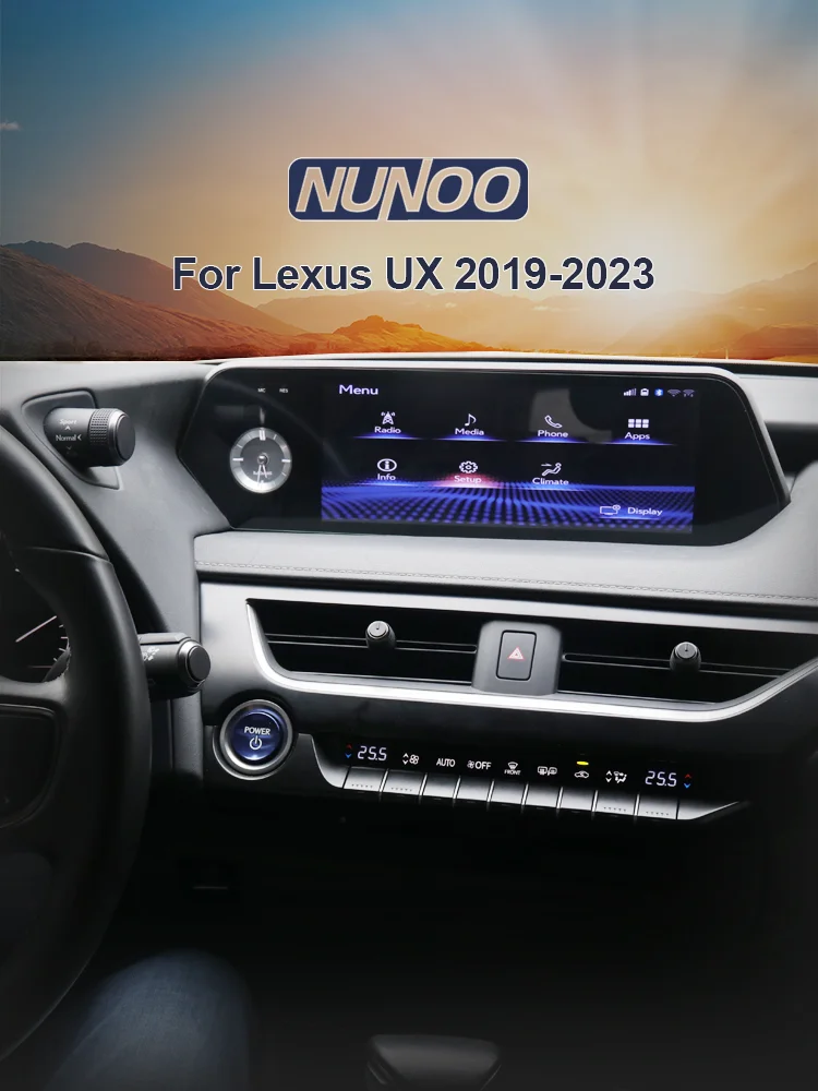 Autoradio Carplay Bildschirm Für Lexus UX 2019-2023 Multimedia Player Qualcomm Android 14, Auto Monitor Video Navi