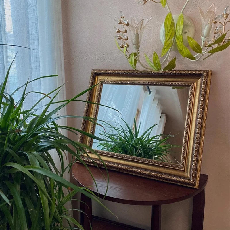 العتيقة الرجعية الفرنسية مرآة المحكمة الديكور المرايا غرفة المعيشة معلقة مرآة أنيقة Espejo Decorativo ديكور المنزل