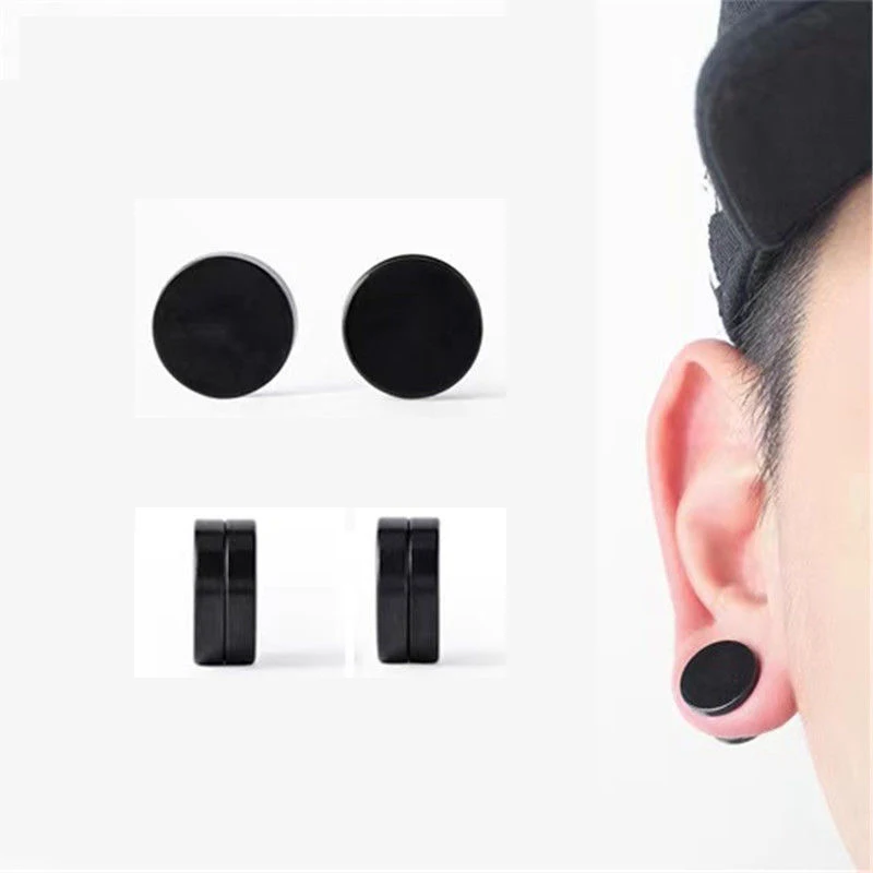 Anime Cosplay Ear Clip Earrings For Women Men Magnet Ear Stud Non Piercing Fake Ear Cuff Punk Jewelry