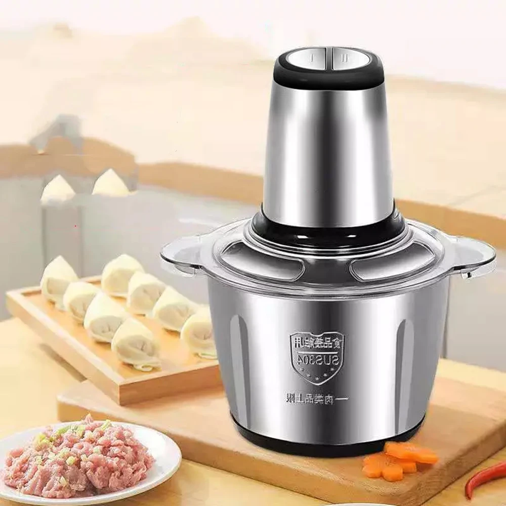 3L Powerful Meat Grinder Mixing Cutter Blender Multifunction Meat Grinder Machine Garlic Vegetable Blender Food Processor