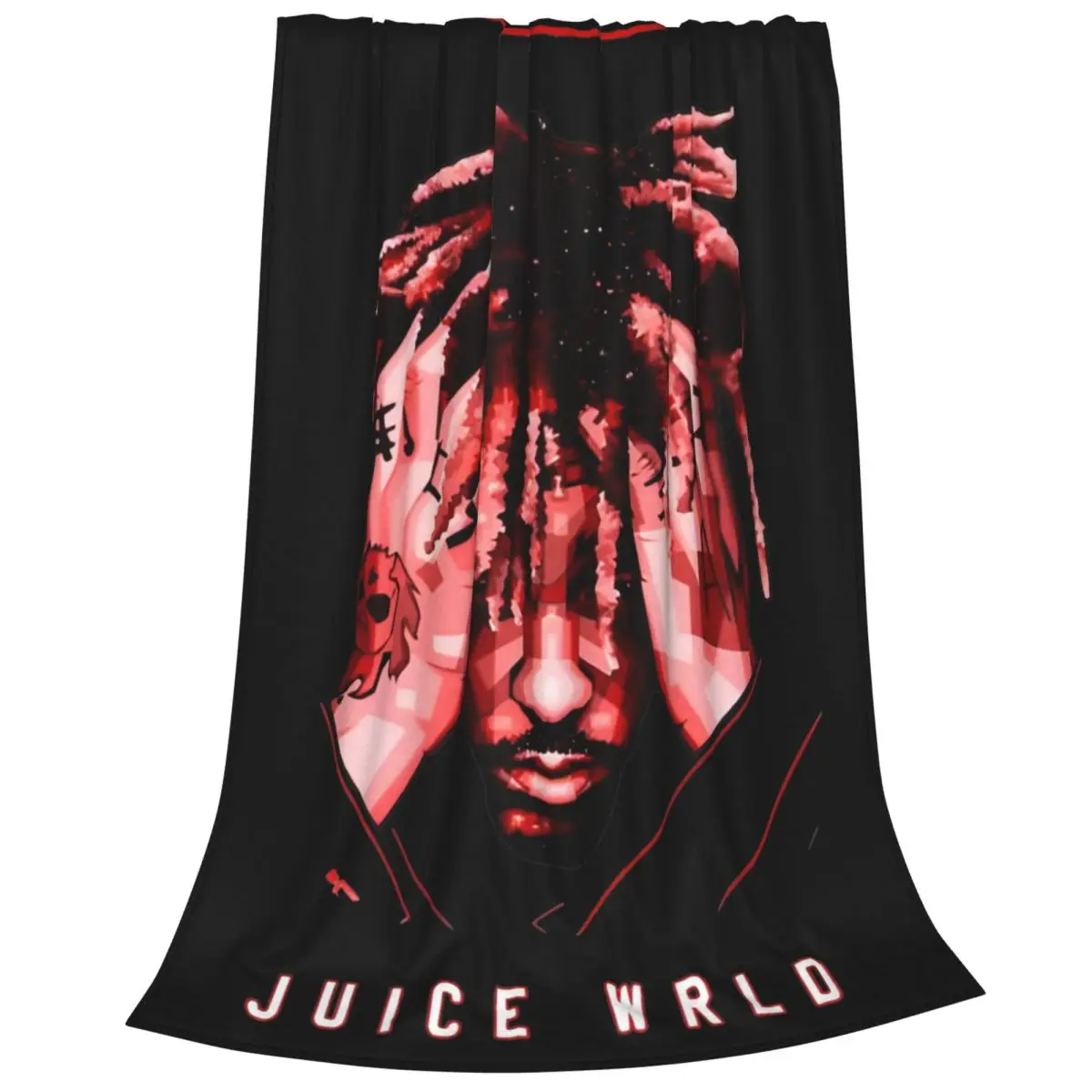 Juice Music Wrld Rest In Peace Coral Fleece Plush Throw Blankets Blankets for Sofa Travel Ultra-Soft Bedroom Quilt