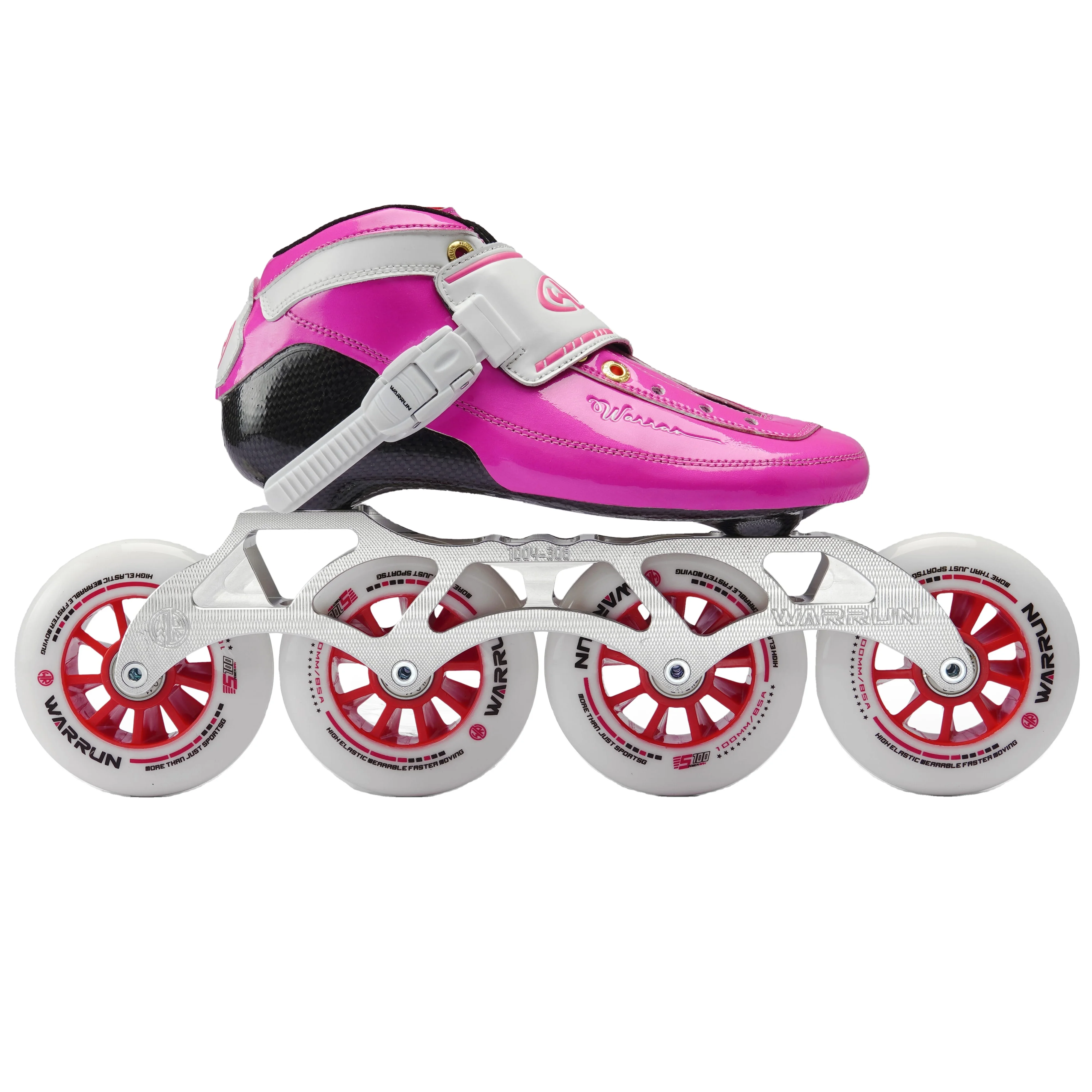 Wholesale Fast dispatch High Rebound 3 big wheels inline Carbon fiber speed skates