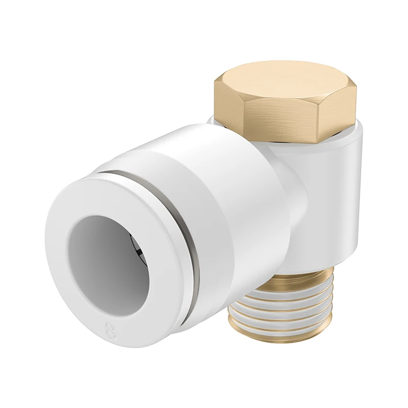 SMC type universal elbow single head trachea hexagonal connector KQ2V04/06-M5 08 10-01 02 03S